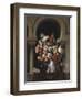 Vase of Flowers in the Window-Francesco Hayez-Framed Giclee Print