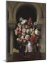 Vase of Flowers in the Window-Francesco Hayez-Mounted Giclee Print