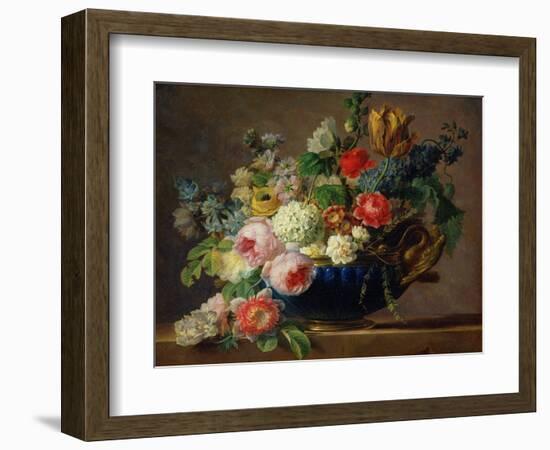 Vase of Flowers (Oil on Canvas)-Gerard Van Spaendonck-Framed Giclee Print