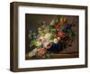 Vase of Flowers (Oil on Canvas)-Gerard Van Spaendonck-Framed Giclee Print