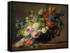 Vase of Flowers (Oil on Canvas)-Gerard Van Spaendonck-Framed Stretched Canvas