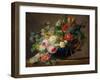 Vase of Flowers (Oil on Canvas)-Gerard Van Spaendonck-Framed Giclee Print