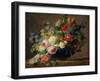 Vase of Flowers (Oil on Canvas)-Gerard Van Spaendonck-Framed Giclee Print