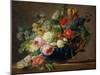Vase of Flowers (Oil on Canvas)-Gerard Van Spaendonck-Mounted Giclee Print