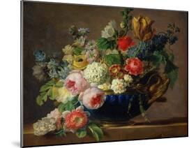 Vase of Flowers (Oil on Canvas)-Gerard Van Spaendonck-Mounted Giclee Print