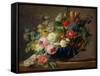 Vase of Flowers (Oil on Canvas)-Gerard Van Spaendonck-Framed Stretched Canvas