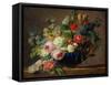 Vase of Flowers (Oil on Canvas)-Gerard Van Spaendonck-Framed Stretched Canvas