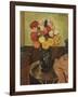 Vase of Flowers on a Round Table, Vase De Fleurs Sur Une Table Ronde, 1920-Suzanne Valadon-Framed Giclee Print