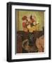 Vase of Flowers on a Round Table-Suzanne Valadon-Framed Premium Giclee Print