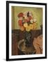 Vase of Flowers on a Round Table-Suzanne Valadon-Framed Giclee Print