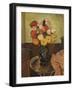 Vase of Flowers on a Round Table-Suzanne Valadon-Framed Giclee Print