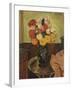 Vase of Flowers on a Round Table-Suzanne Valadon-Framed Giclee Print