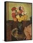 Vase of Flowers on a Round Table-Suzanne Valadon-Framed Stretched Canvas