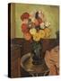 Vase of Flowers on a Round Table-Suzanne Valadon-Stretched Canvas