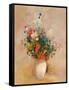 Vase of Flowers (Pink Background), c.1906-Odilon Redon-Framed Stretched Canvas