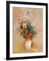 Vase of Flowers (Pink Background), c.1906-Odilon Redon-Framed Giclee Print