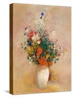 Vase of Flowers (Pink Background), c.1906-Odilon Redon-Stretched Canvas