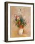 Vase of Flowers (Pink Background), c.1906-Odilon Redon-Framed Giclee Print