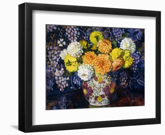 Vase of Flowers; Vase de Fleurs, 1907-Théo van Rysselberghe-Framed Giclee Print