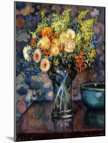 Vase of Flowers; Vase de Fleurs, c.1911-Théo van Rysselberghe-Mounted Giclee Print