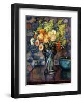 Vase of Flowers; Vase de Fleurs, c.1911-Théo van Rysselberghe-Framed Giclee Print