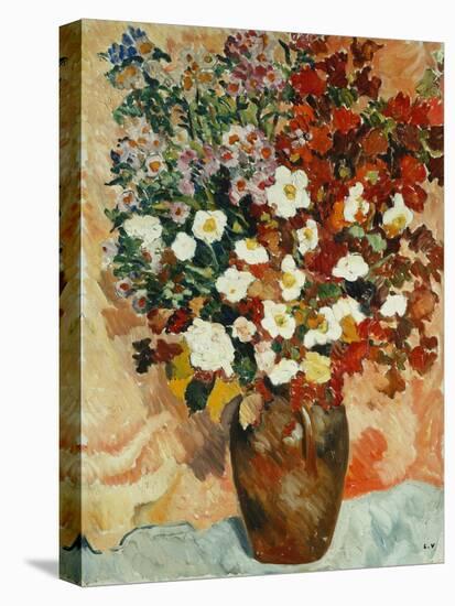 Vase of Flowers; Vase De Fleurs, C.1929 (Oil on Canvas)-Louis Valtat-Stretched Canvas