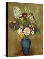 Vase of Flowers; Vase De Fleurs-Odilon Redon-Stretched Canvas