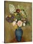 Vase of Flowers; Vase De Fleurs-Odilon Redon-Stretched Canvas