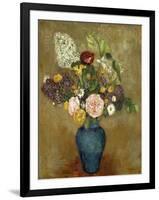 Vase of Flowers; Vase De Fleurs-Odilon Redon-Framed Premium Giclee Print