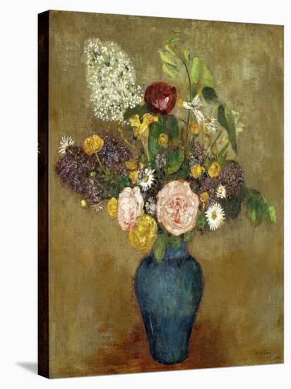 Vase of Flowers; Vase De Fleurs-Odilon Redon-Stretched Canvas