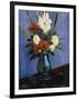 Vase of Flowers with Gladiola and Dahlias; Blumenvase Mit Gladiolen Und Dahlien-Oskar Schlemmer-Framed Giclee Print