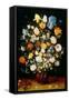 Vase of Flowers, with Irises-Jan the Elder Brueghel-Framed Stretched Canvas