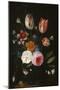 Vase of Flowers with Tulips, Roses and Carnation-Jan van Kessel-Mounted Giclee Print