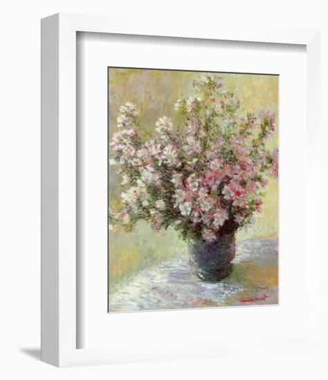 Vase of Flowers-Claude Monet-Framed Art Print