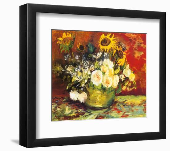 Vase of Flowers-Vincent van Gogh-Framed Art Print