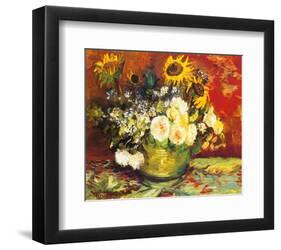 Vase of Flowers-Vincent van Gogh-Framed Art Print