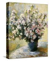 Vase of Flowers-Claude Monet-Stretched Canvas