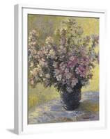 Vase Of Flowers-Claude Monet-Framed Giclee Print