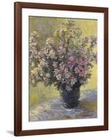 Vase Of Flowers-Claude Monet-Framed Giclee Print