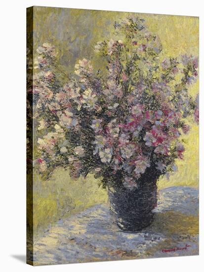 Vase Of Flowers-Claude Monet-Stretched Canvas