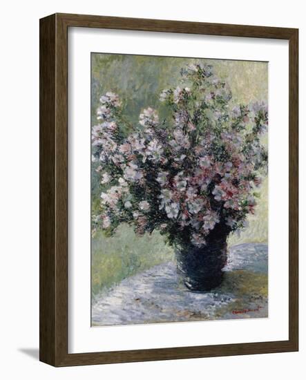 Vase of Flowers-Claude Monet-Framed Giclee Print