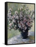 Vase of Flowers-Claude Monet-Framed Stretched Canvas