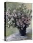 Vase of Flowers-Claude Monet-Stretched Canvas