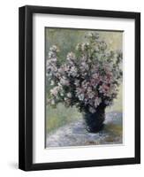 Vase of Flowers-Claude Monet-Framed Giclee Print