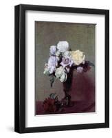 Vase of Flowers-Henri Fantin-Latour-Framed Giclee Print