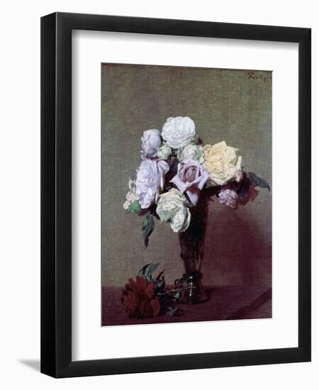 Vase of Flowers-Henri Fantin-Latour-Framed Giclee Print