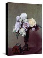 Vase of Flowers-Henri Fantin-Latour-Stretched Canvas