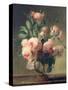 Vase of Flowers-Pierre-Joseph Redouté-Stretched Canvas