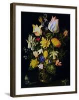 Vase of Flowers-Jan Brueghel the Elder-Framed Premium Giclee Print