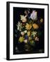 Vase of Flowers-Jan Brueghel the Elder-Framed Premium Giclee Print
